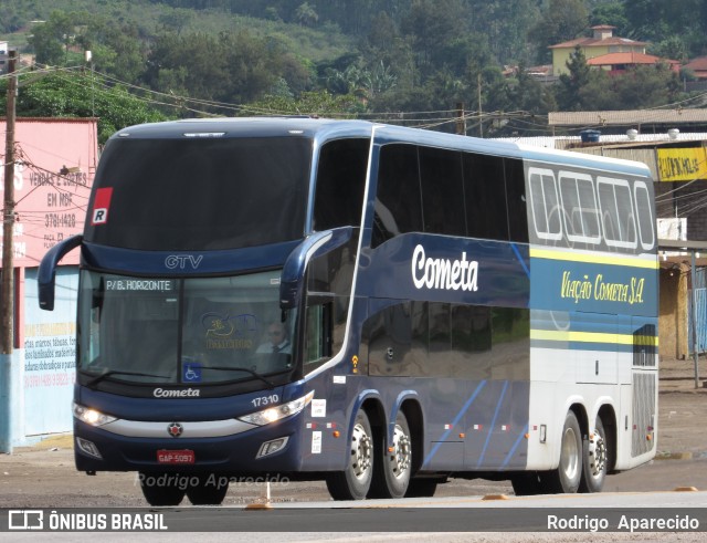 Viação Cometa 17310 na cidade de Conselheiro Lafaiete, Minas Gerais, Brasil, por Rodrigo  Aparecido. ID da foto: 6329809.