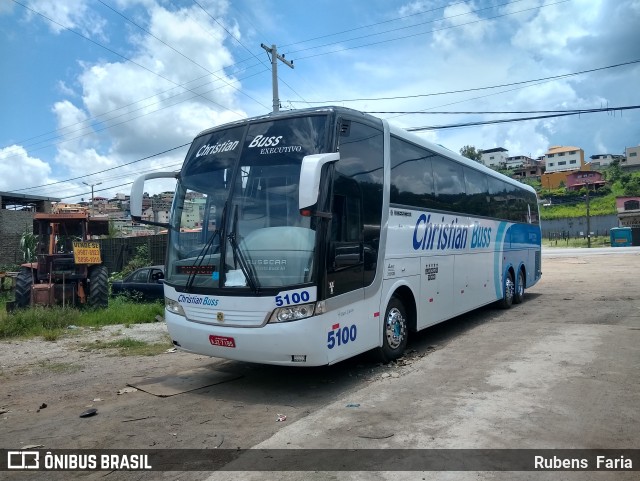 Christian Buss Turismo 5100 na cidade de Conselheiro Lafaiete, Minas Gerais, Brasil, por Rubens  Faria. ID da foto: 6329139.