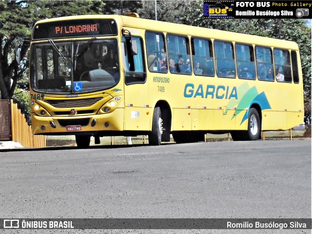 Viação Garcia 7489 na cidade de Rolândia, Paraná, Brasil, por Romílio Busólogo Silva . ID da foto: 6329195.