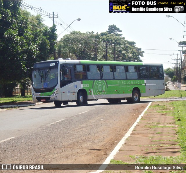 Viação Garcia 8283 na cidade de Rolândia, Paraná, Brasil, por Romílio Busólogo Silva . Número da foto: #6329277.