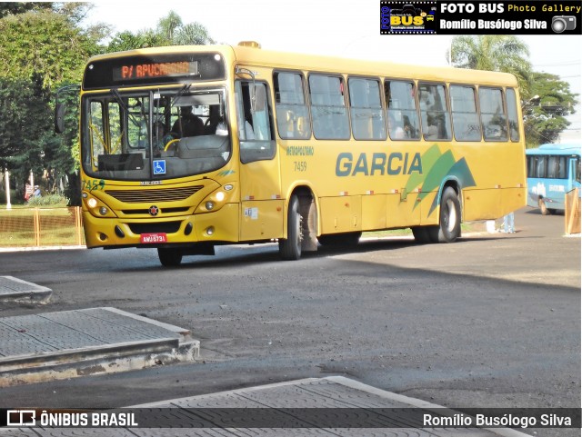 Viação Garcia 7459 na cidade de Rolândia, Paraná, Brasil, por Romílio Busólogo Silva . ID da foto: 6329212.