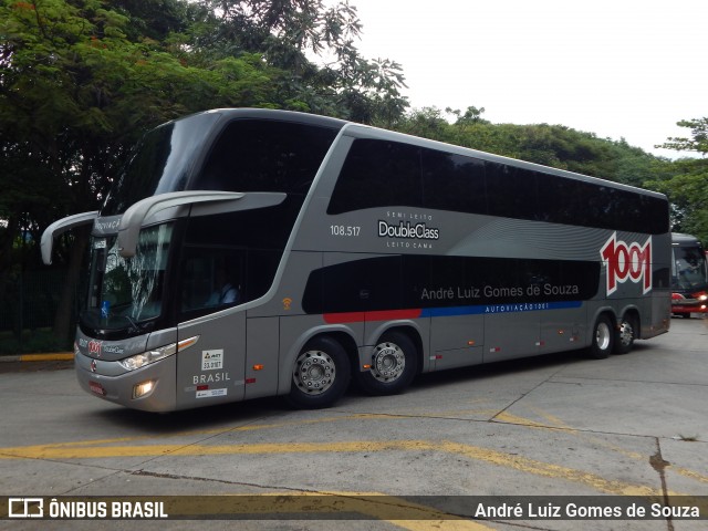 Auto Viação 1001 108.517 na cidade de São Paulo, São Paulo, Brasil, por André Luiz Gomes de Souza. ID da foto: 6331843.