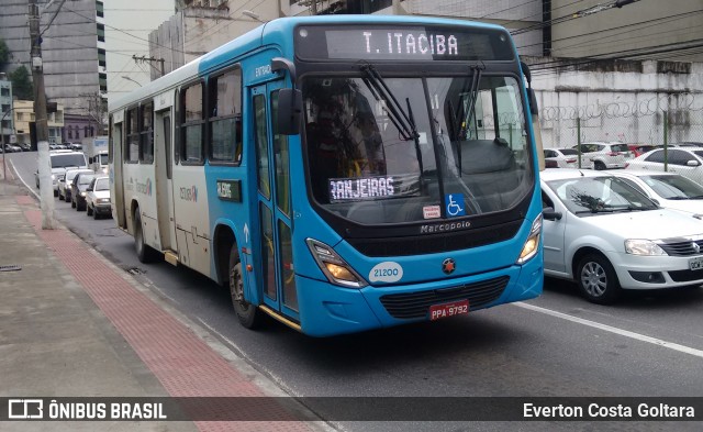 Santa Zita Transportes Coletivos 21200 na cidade de Vitória, Espírito Santo, Brasil, por Everton Costa Goltara. ID da foto: 6330756.