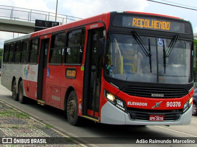 Saritur - Santa Rita Transporte Urbano e Rodoviário 90376 na cidade de Belo Horizonte, Minas Gerais, Brasil, por Adão Raimundo Marcelino. ID da foto: 6332014.