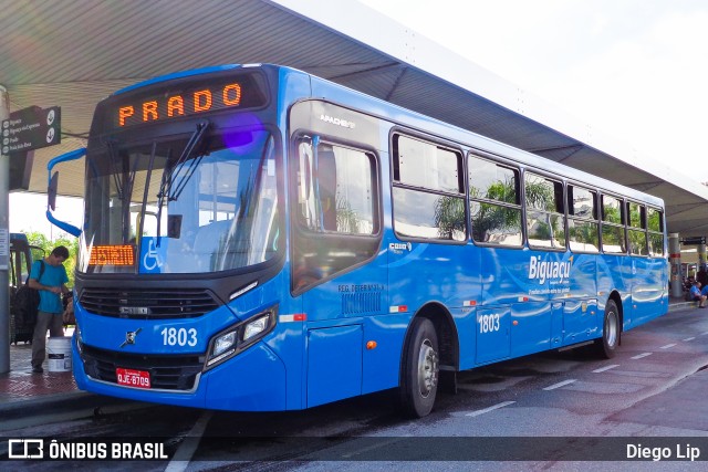 Biguaçu Transportes Coletivos Administração e Participação 1803 na cidade de Florianópolis, Santa Catarina, Brasil, por Diego Lip. Número da foto: #6331390.