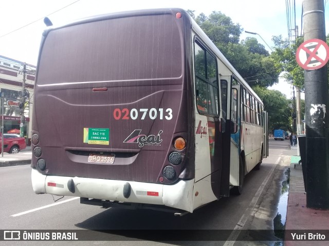 Açaí Transportes Coletivos 0207013 na cidade de Manaus, Amazonas, Brasil, por Yuri Brito. Número da foto: #6332890.