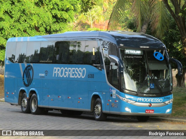 Auto Viação Progresso 6088 na cidade de Maceió, Alagoas, Brasil, por Rodrigo Fonseca. ID da foto: 6332692.