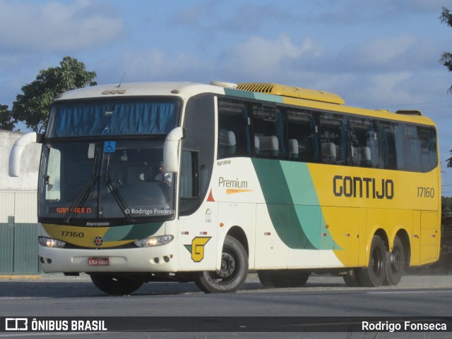 Empresa Gontijo de Transportes 17160 na cidade de Messias, Alagoas, Brasil, por Rodrigo Fonseca. ID da foto: 6332683.