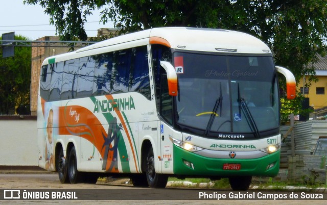 Empresa de Transportes Andorinha 6077 na cidade de Porto Velho, Rondônia, Brasil, por Phelipe Gabriel Campos de Souza. ID da foto: 6335733.