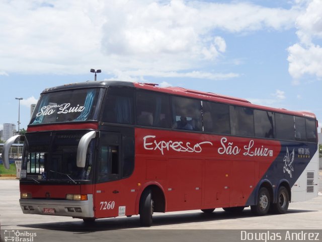 Expresso São Luiz 7260 na cidade de Goiânia, Goiás, Brasil, por Douglas Andrez. Número da foto: #5705600.