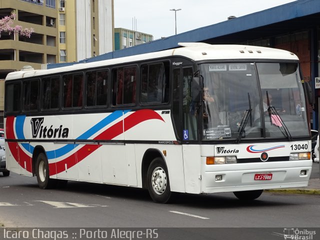 Expresso Vitória de Transportes 13040 na cidade de Porto Alegre, Rio Grande do Sul, Brasil, por Ícaro Chagas. ID da foto: 5705770.