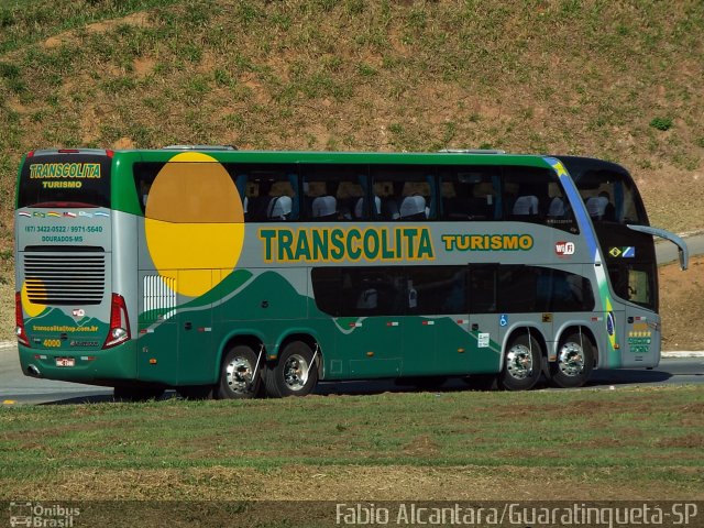 Transcolita Turismo 4000 na cidade de Aparecida, São Paulo, Brasil, por Fabio Alcantara. ID da foto: 5705521.