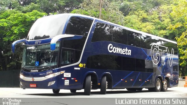 Viação Cometa 17303 na cidade de São Paulo, São Paulo, Brasil, por Luciano Ferreira da Silva. ID da foto: 5728453.