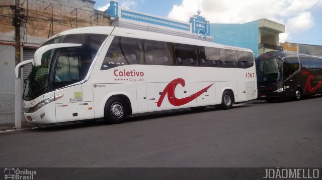 Coletivo Transportes 1507 na cidade de São Joaquim do Monte, Pernambuco, Brasil, por Matheus  Nascimento. ID da foto: 5727332.