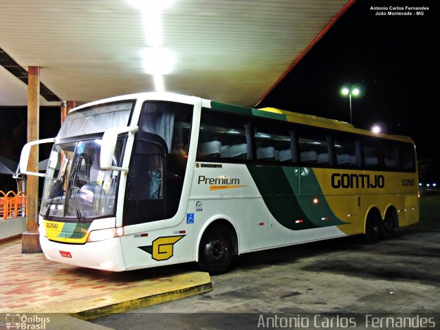 Empresa Gontijo de Transportes 12250 na cidade de João Monlevade, Minas Gerais, Brasil, por Antonio Carlos Fernandes. ID da foto: 5727593.