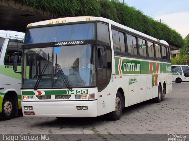 Empresa Gontijo de Transportes 11490 na cidade de Belo Horizonte, Minas Gerais, Brasil, por Tiago Wenceslau de Souza. ID da foto: 5727592.