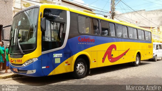 Coletivo Transportes 1001 na cidade de São Joaquim do Monte, Pernambuco, Brasil, por Matheus  Nascimento. ID da foto: 5727331.