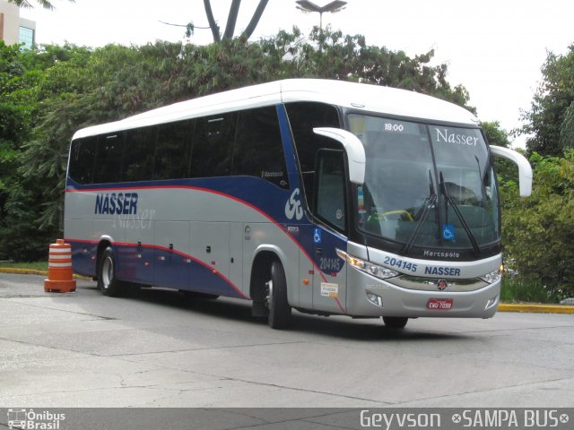 Viação Nasser 204145 na cidade de São Paulo, São Paulo, Brasil, por José Geyvson da Silva. ID da foto: 5728100.