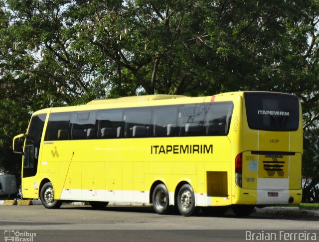 Viação Itapemirim 49039 na cidade de Vitória, Espírito Santo, Brasil, por Braian Ferreira. Número da foto: #5727831.
