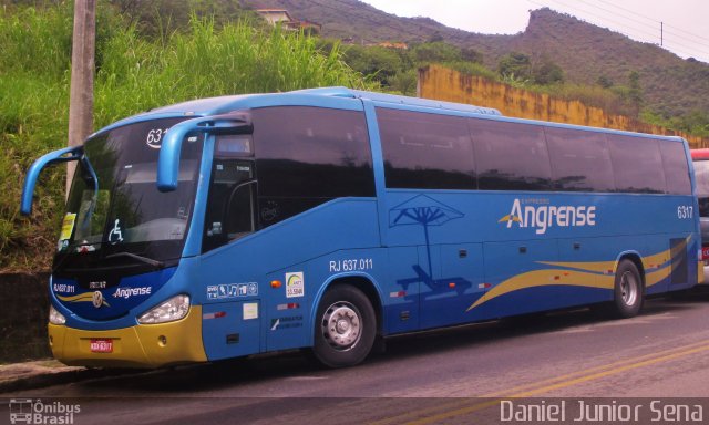 Expresso Angrense 6317 na cidade de Ouro Preto, Minas Gerais, Brasil, por Daniel Junior Sena. ID da foto: 5730862.