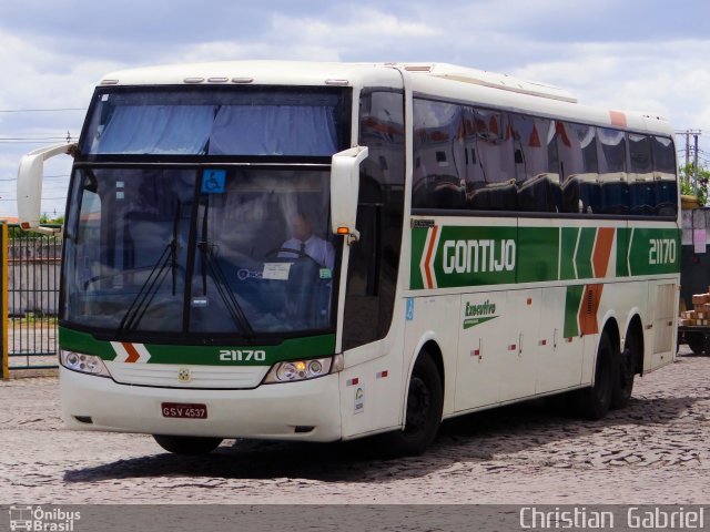 Empresa Gontijo de Transportes 21170 na cidade de Feira de Santana, Bahia, Brasil, por Christian  Gabriel. ID da foto: 5729343.