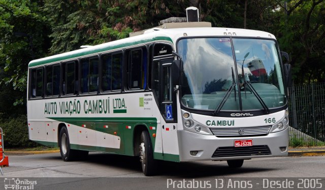 Auto Viação Cambuí 166 na cidade de São Paulo, São Paulo, Brasil, por Cristiano Soares da Silva. ID da foto: 5729598.