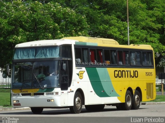 Empresa Gontijo de Transportes 15105 na cidade de Vitória, Espírito Santo, Brasil, por Luan Peixoto. ID da foto: 5729256.