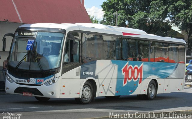 Auto Viação 1001 RJ 108.064 na cidade de Rio de Janeiro, Rio de Janeiro, Brasil, por Marcelo Candido de Oliveira. ID da foto: 5729897.