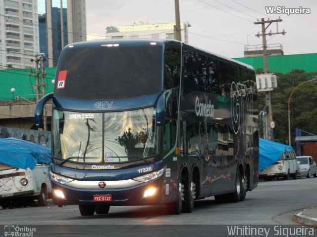 Viação Cometa 17326 na cidade de São Paulo, São Paulo, Brasil, por Whitiney Siqueira. Número da foto: #5731785.