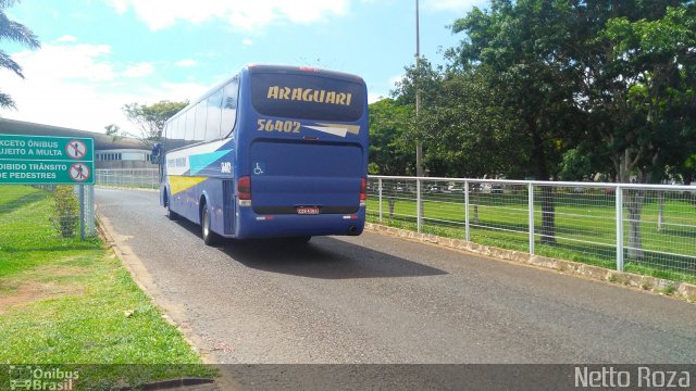 Expresso Araguari 56402 na cidade de Uberlândia, Minas Gerais, Brasil, por Nestor dos Santos Roza. ID da foto: 5732408.