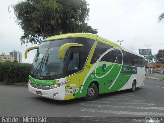 Expresso Princesa dos Campos 6460 na cidade de Ponta Grossa, Paraná, Brasil, por Gabriel Michalski. ID da foto: 5735112.