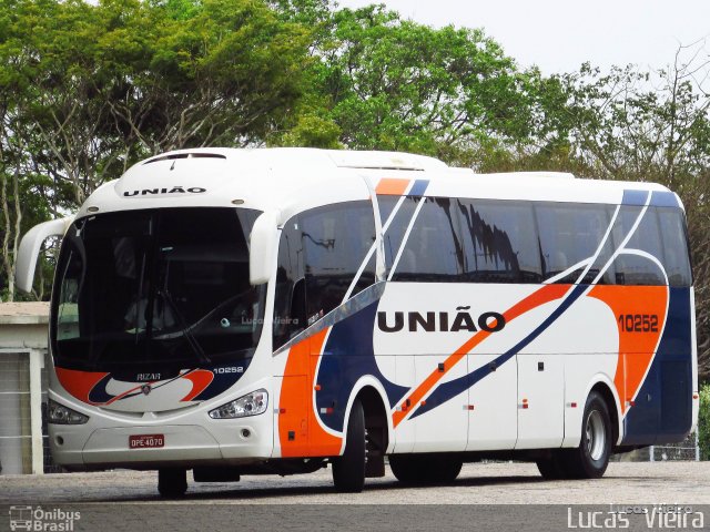 Expresso União 10252 na cidade de Uberlândia, Minas Gerais, Brasil, por Lucas Vieira. ID da foto: 5736991.