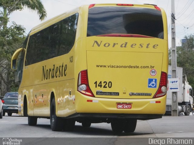 Viação Nordeste 1420 na cidade de Campina Grande, Paraíba, Brasil, por Diego Rhamon Reis da Silva. Número da foto: #5734724.