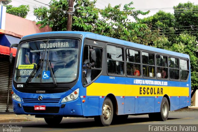 Oswaldo Brambilla Transporte Coletivo 0776 na cidade de Assis, São Paulo, Brasil, por Francisco Ivano. ID da foto: 5736354.