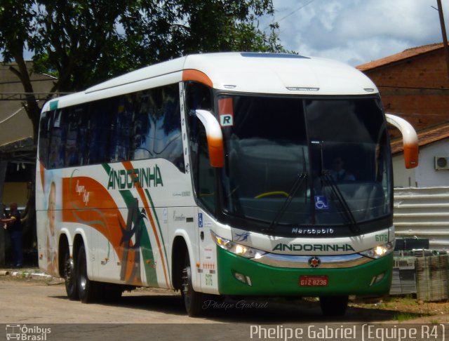 Empresa de Transportes Andorinha 6176 na cidade de Porto Velho, Rondônia, Brasil, por Phelipe Gabriel Campos de Souza. ID da foto: 5739926.