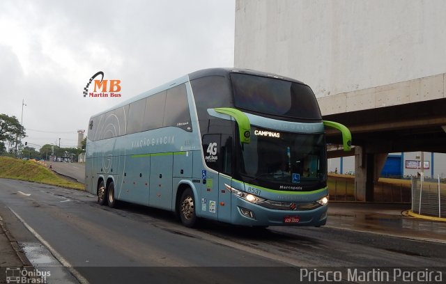 Viação Garcia 8531 na cidade de Campinas, São Paulo, Brasil, por Prisco Martin Pereira. ID da foto: 5739322.