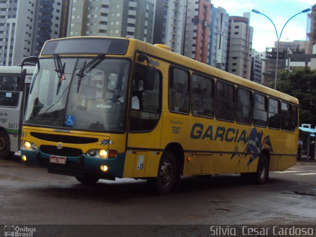 Viação Garcia 7587 na cidade de Maringá, Paraná, Brasil, por Silvio  Cesar Cardoso. ID da foto: 5738657.