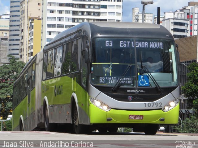 Milênio Transportes 10792 na cidade de Belo Horizonte, Minas Gerais, Brasil, por João Silva. Número da foto: #5742255.