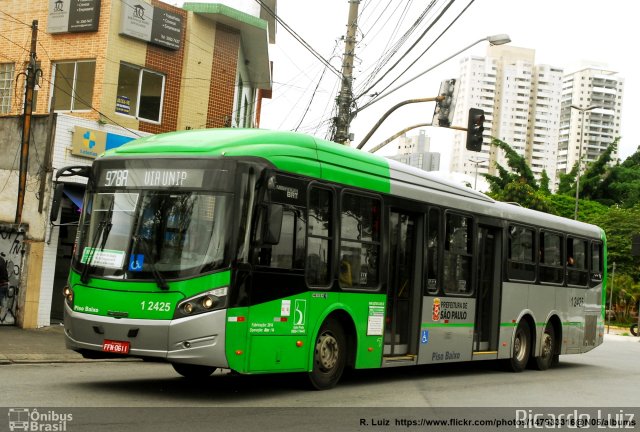 Viação Gato Preto 1 2425 na cidade de São Paulo, São Paulo, Brasil, por Ricardo Luiz. ID da foto: 5741592.