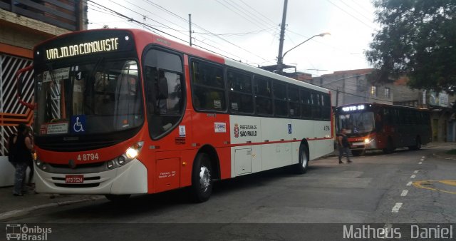 Express Transportes Urbanos Ltda 4 8794 na cidade de São Paulo, São Paulo, Brasil, por Matheus  Daniel. Número da foto: #5742307.