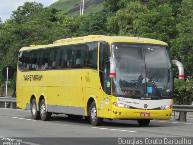 Viação Itapemirim 5027 na cidade de Niterói, Rio de Janeiro, Brasil, por Douglas Couto Barbalho. ID da foto: 5741224.