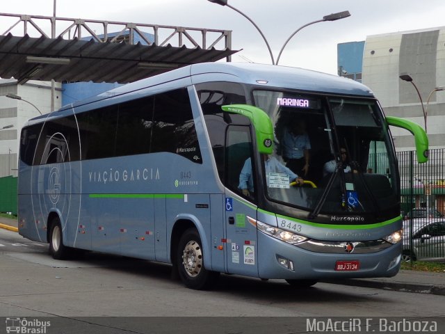 Viação Garcia 8443 na cidade de São Paulo, São Paulo, Brasil, por Moaccir  Francisco Barboza. Número da foto: #5743246.