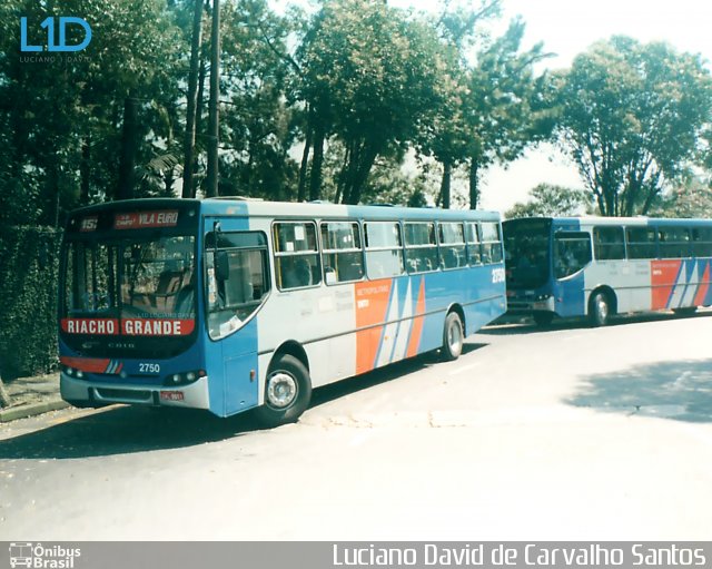 Viação Riacho Grande 2750 na cidade de São Bernardo do Campo, São Paulo, Brasil, por Luciano David de Carvalho Santos. Número da foto: #5746337.