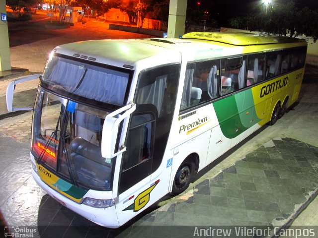 Empresa Gontijo de Transportes 12670 na cidade de Curvelo, Minas Gerais, Brasil, por Andrew Campos. ID da foto: 5746696.