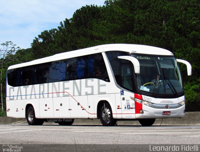 Auto Viação Catarinense 3260 na cidade de Itapema, Santa Catarina, Brasil, por Leonardo Fidelli. Número da foto: #5748476.