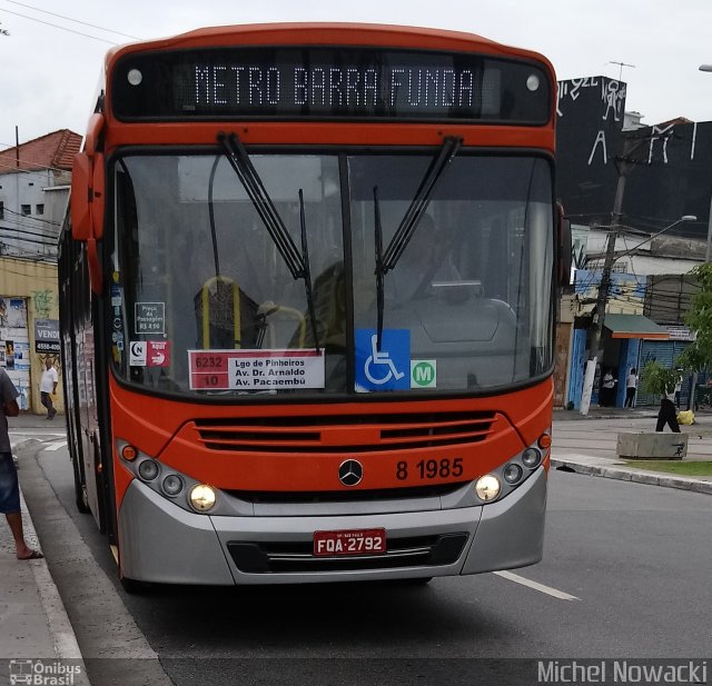 TRANSPPASS - Transporte de Passageiros 8 1985 na cidade de São Paulo, São Paulo, Brasil, por Michel Nowacki. ID da foto: 5749905.