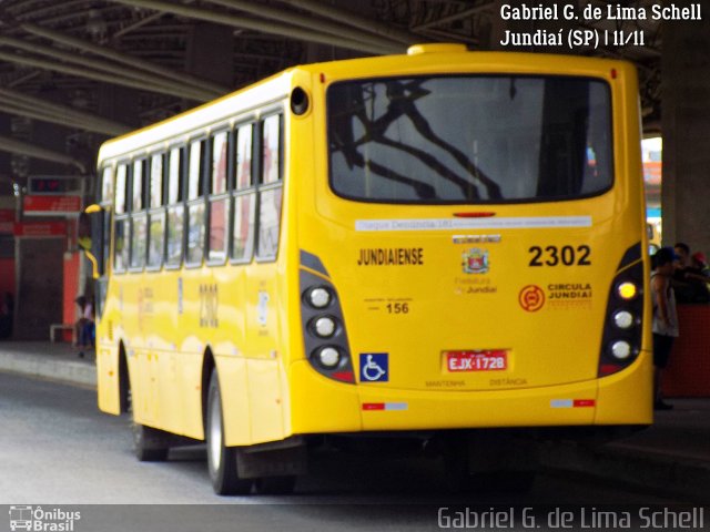 Viação Jundiaiense 2302 na cidade de Jundiaí, São Paulo, Brasil, por Gabriel Giacomin de Lima. Número da foto: #5748022.