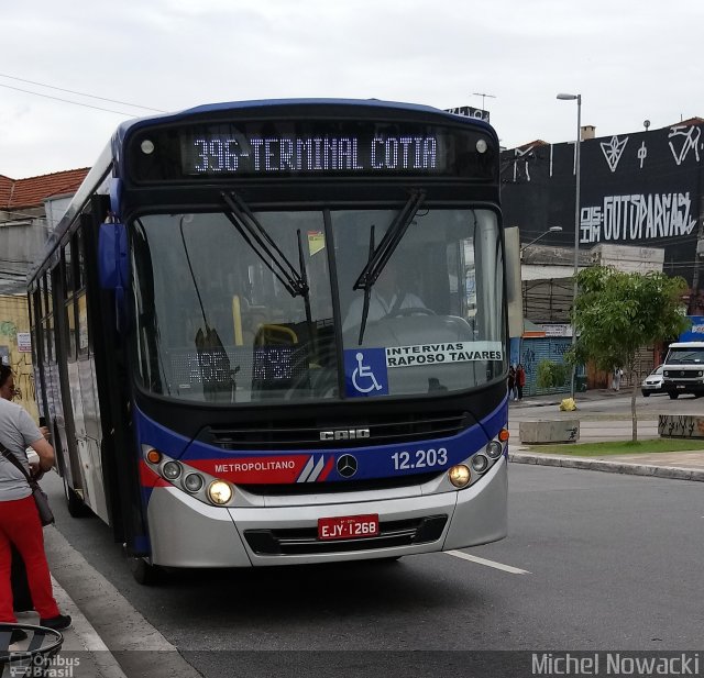 Auto Viação Bragança Metropolitana > Viação Raposo Tavares 12.203 na cidade de São Paulo, São Paulo, Brasil, por Michel Nowacki. Número da foto: #5749736.