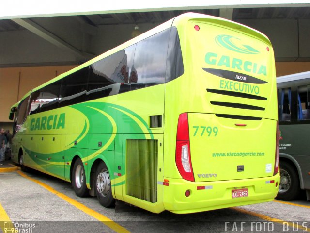 Viação Garcia 7799 na cidade de Sorocaba, São Paulo, Brasil, por Flavio Alberto Fernandes. Número da foto: #5748436.