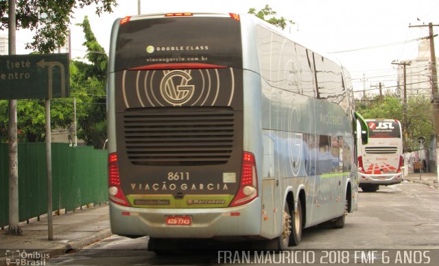 Viação Garcia 8611 na cidade de São Paulo, São Paulo, Brasil, por Francisco Mauricio Freire. Número da foto: #5748431.